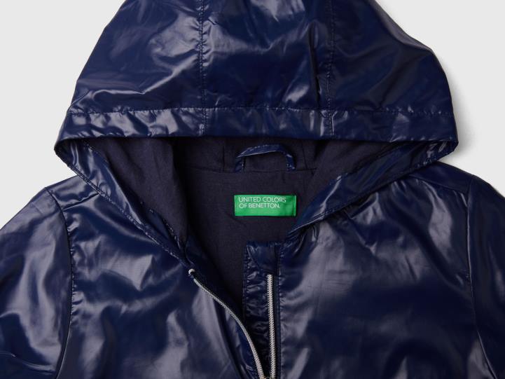 chaqueta ligera "rain defender" NHBF5198 azul oscuro niños Benetton