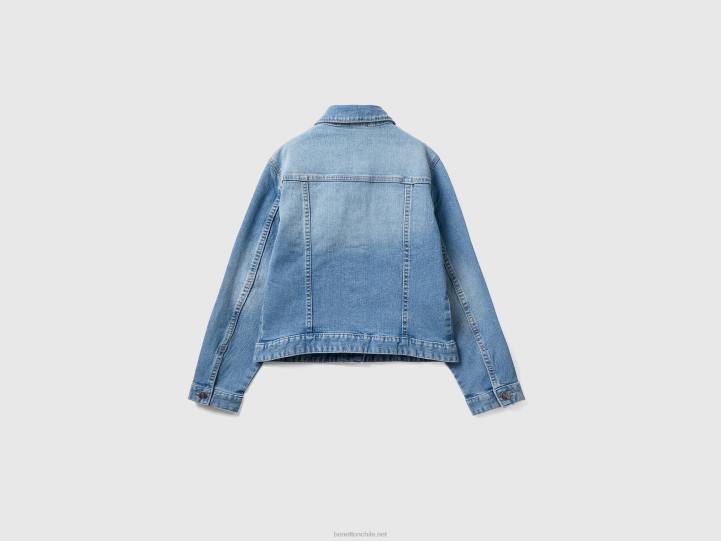 chaqueta vaquera "eco-recycle" NHBF2420 azul oscuro niños Benetton