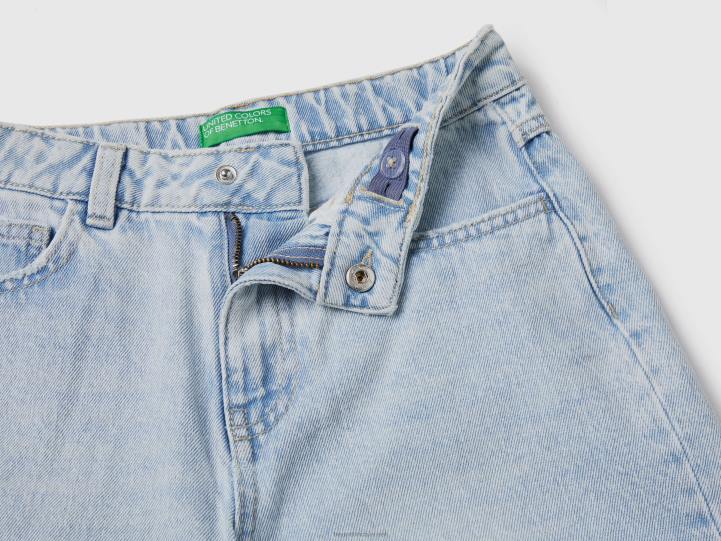 jeans baggy con rotos NHBF5438 azul claro niños Benetton