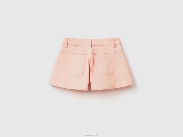 pantalones cortos de mariposa NHBF5435 Rosa suave niños Benetton