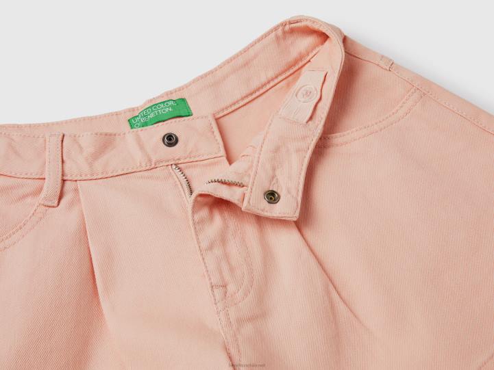 pantalones cortos de mariposa NHBF5435 Rosa suave niños Benetton