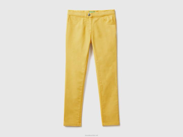 pantalones súper ajustados NHBF5442 amarillo niños Benetton