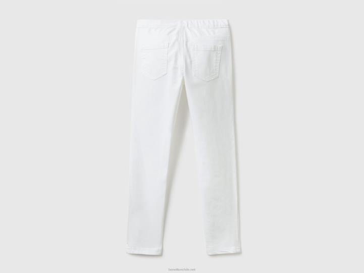 pantalones súper ajustados NHBF5447 blanco niños Benetton