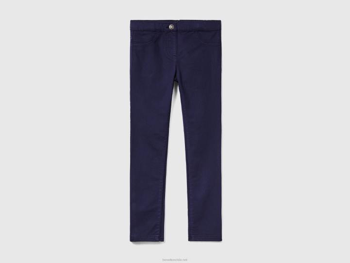 pantalones súper ajustados NHBF5449 azul oscuro niños Benetton