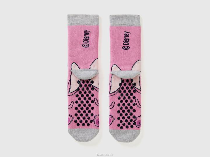 calcetines angelitos antideslizantes NHBF2756 rosa niños Benetton