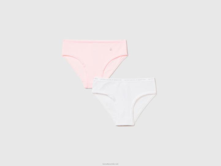 dos calzoncillos de algodón elástico NHBF2790 multicolor niños Benetton
