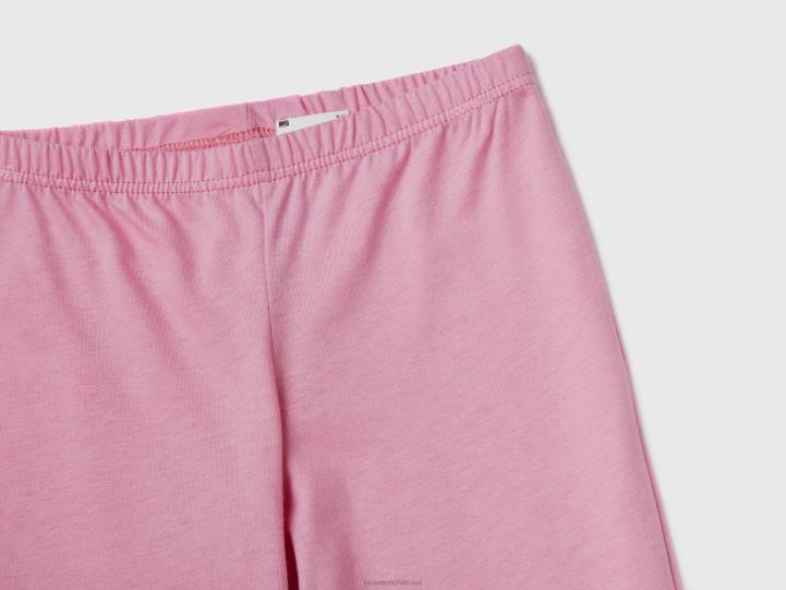 pijama de punto cálido y ángel con purpurina NHBF2755 color de malva niños Benetton