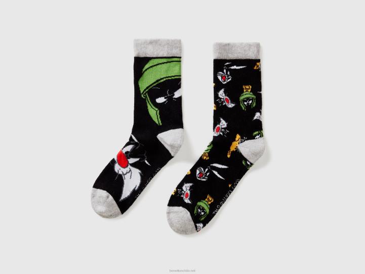looney tunes calcetines NHBF2017 negro niños Benetton