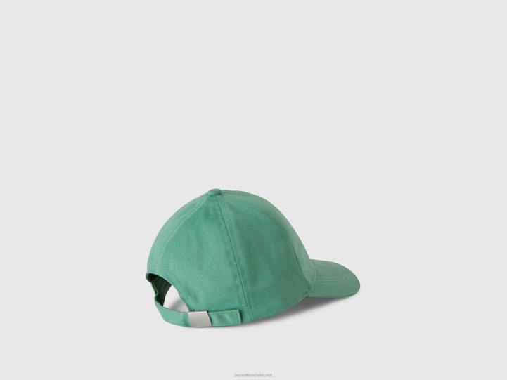 sombrero de algodón con ala NHBF2077 verde claro niños Benetton