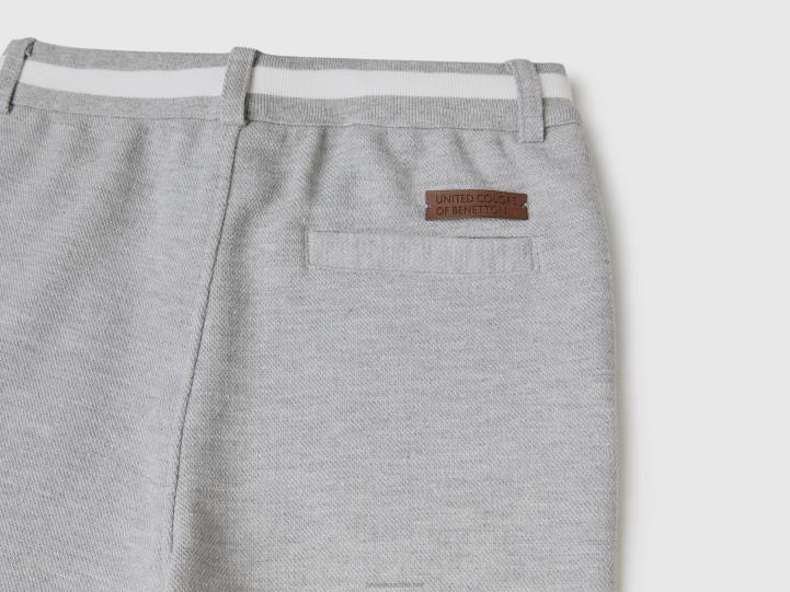 pantalones de chándal con cordón NHBF1931 gris claro niños Benetton