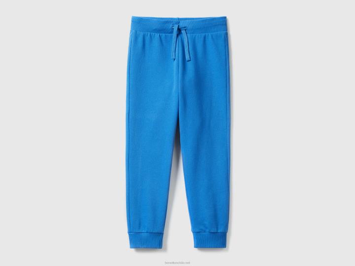 pantalones deportivos con cordón NHBF1928 azul brillante niños Benetton