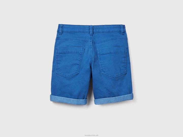 bermudas slim fit NHBF1961 azul brillante niños Benetton