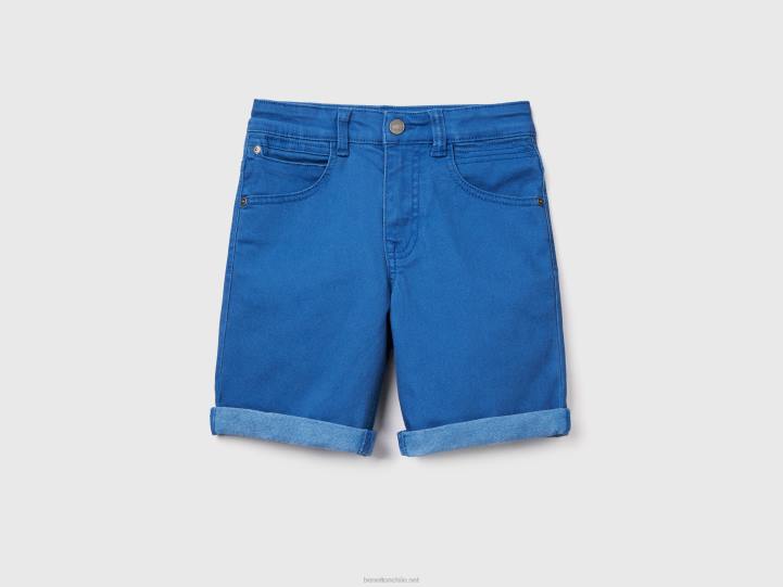 bermudas slim fit NHBF4932 azul brillante niños Benetton