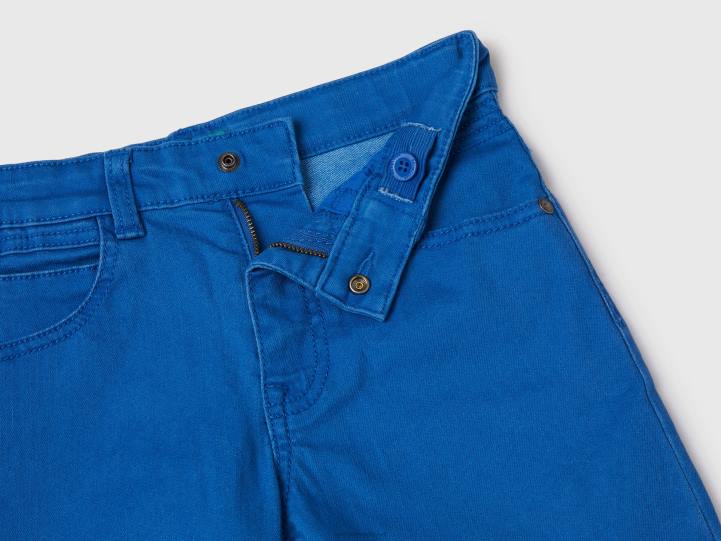 bermudas slim fit NHBF4932 azul brillante niños Benetton
