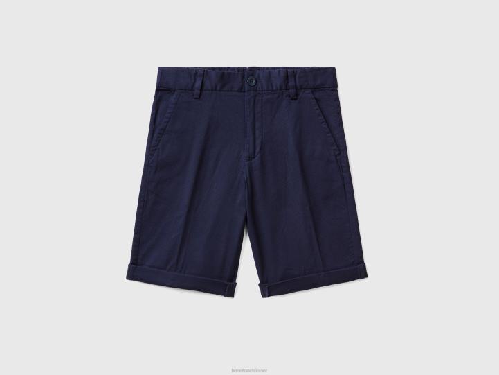 bermudas slim fit NHBF4944 azul oscuro niños Benetton