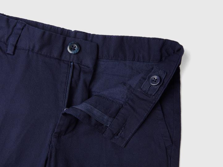 bermudas slim fit NHBF4944 azul oscuro niños Benetton