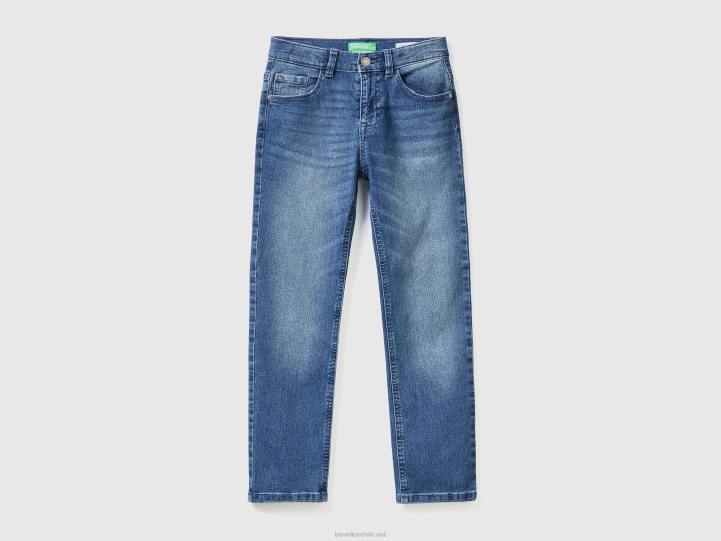 jeans slim "eco-recycle" NHBF4968 azul niños Benetton