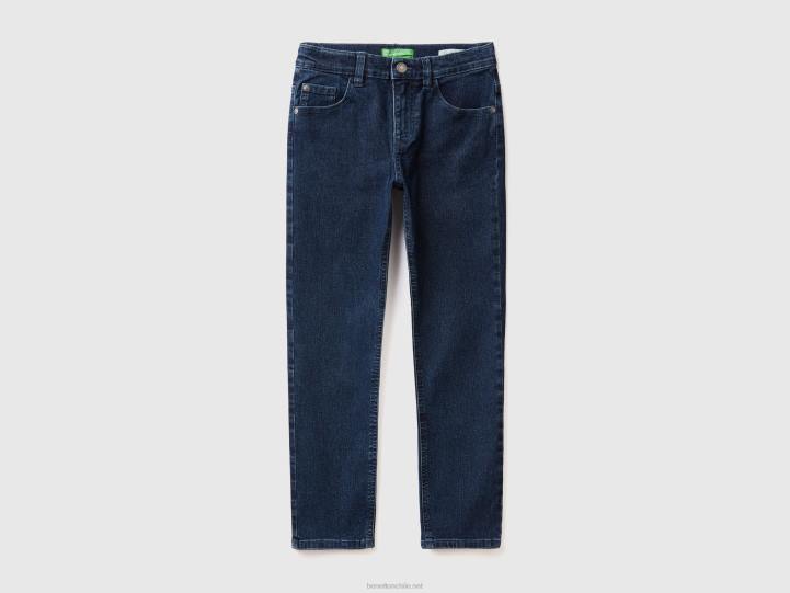 jeans slim "eco-recycle" NHBF4975 azul oscuro niños Benetton