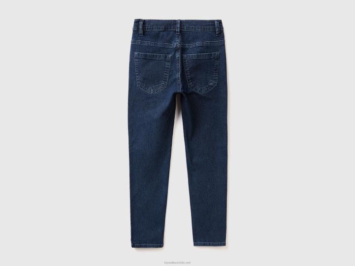 jeans slim "eco-recycle" NHBF4975 azul oscuro niños Benetton