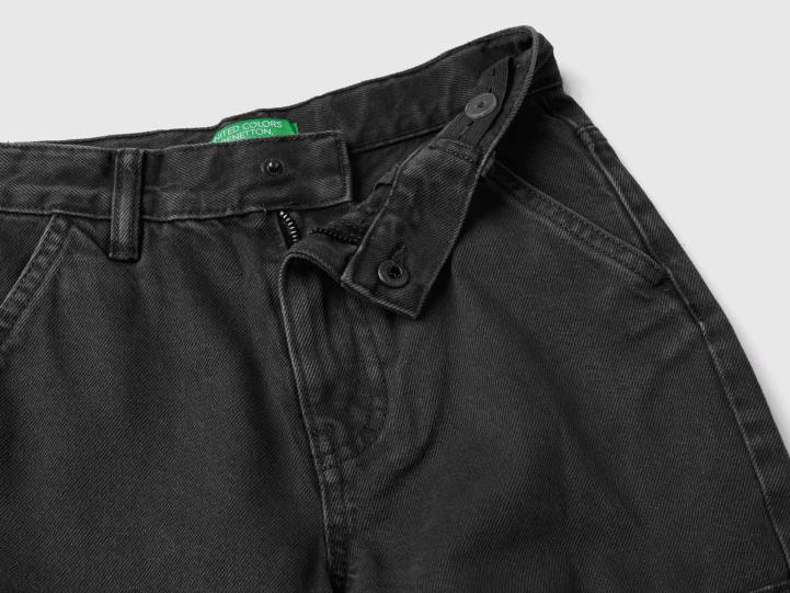 pantalones cargo holgados NHBF1954 gris oscuro niños Benetton