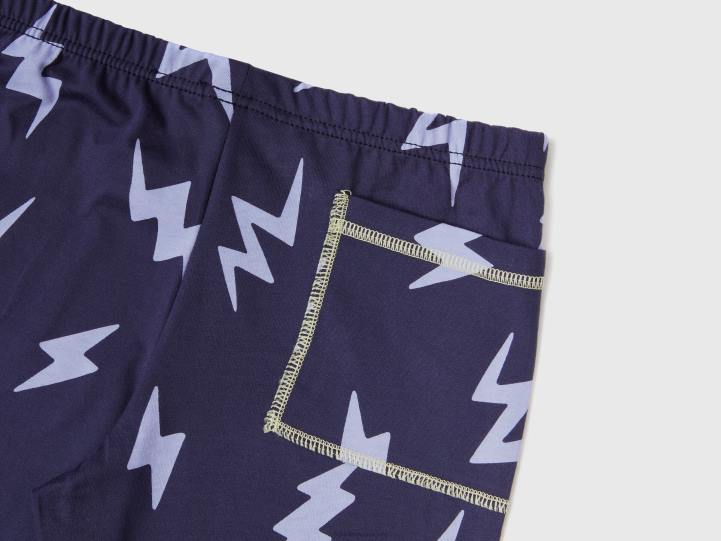 pijama con detalles brillantes NHBF2020 Blanco crema niños Benetton