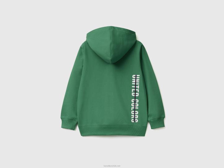 sudadera con cremallera NHBF4881 verde oscuro niños Benetton