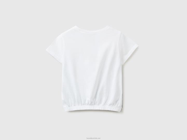 camiseta cacahuetes con elástico en el bajo NHBF2859 negro niños Benetton