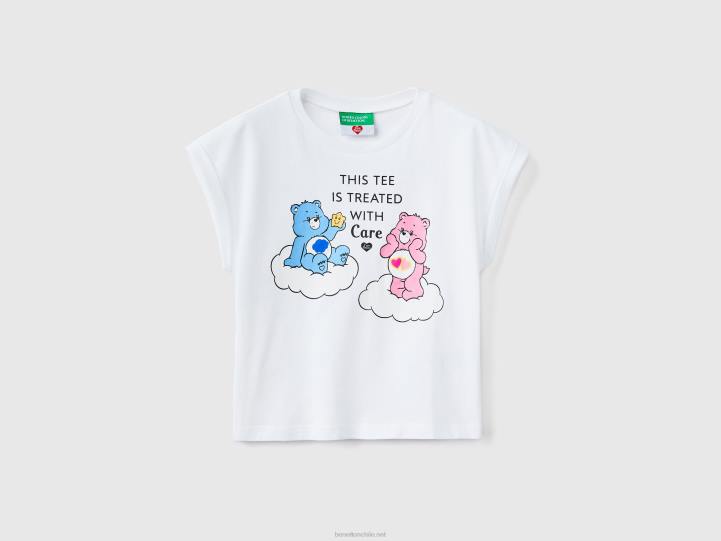 camiseta con estampado de osos amorosos NHBF5565 blanco niños Benetton