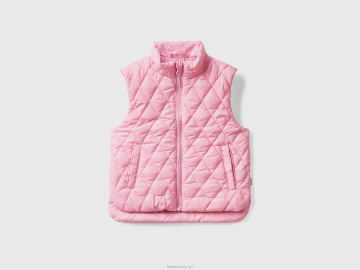chaleco acolchado "rain defender" NHBF2826 rosa niños Benetton