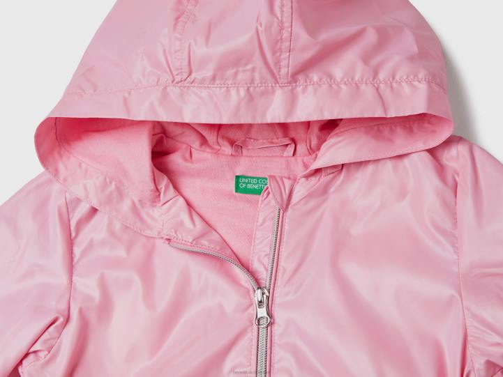 chaqueta ligera "rain defender" NHBF5545 rosa niños Benetton
