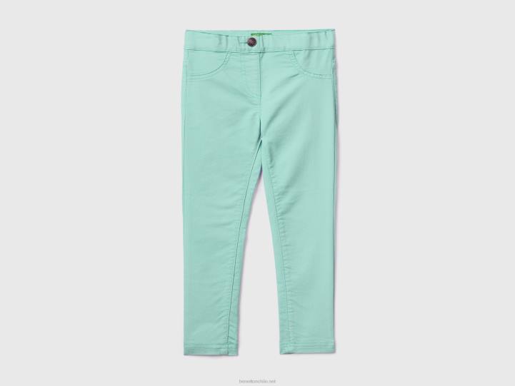 jeggings de mezcla de algodón elástico NHBF3045 agua niños Benetton