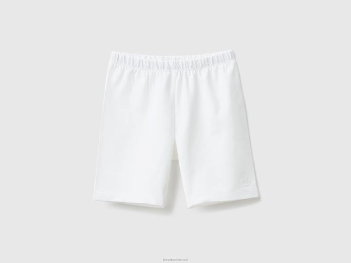 pantalones cortos de ciclismo NHBF5703 blanco niños Benetton