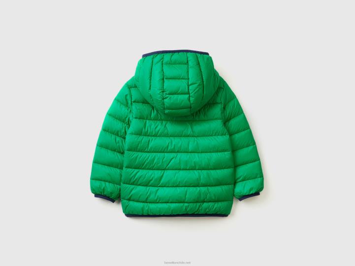 Chaqueta "rain defender" de nailon NHBF2103 verde niños Benetton