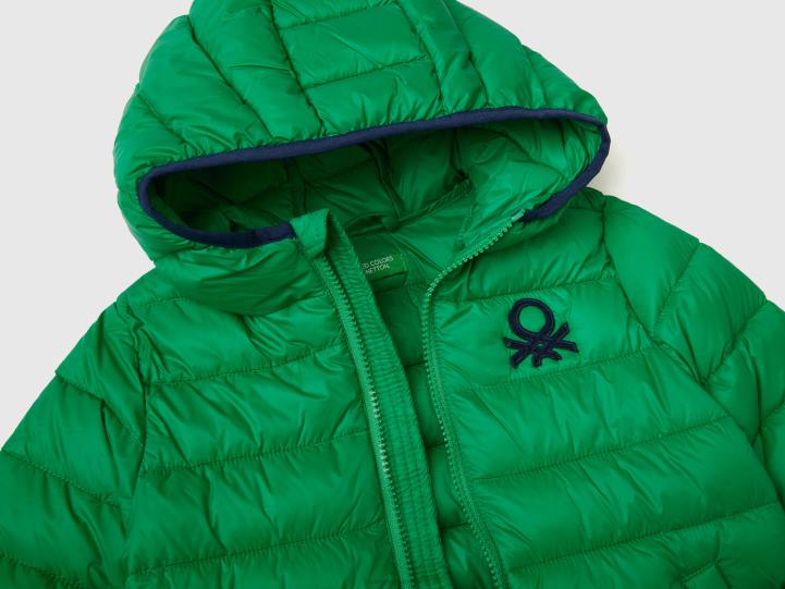 Chaqueta "rain defender" de nailon NHBF2103 verde niños Benetton