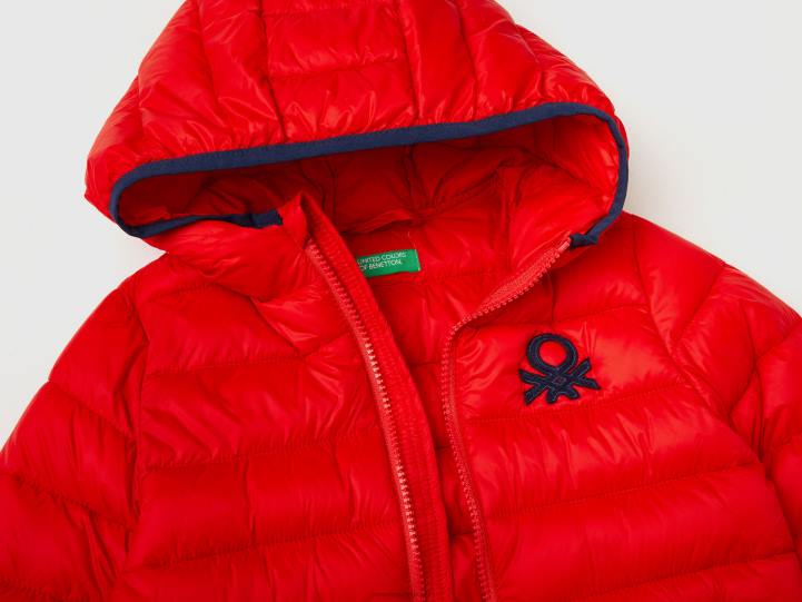 Chaqueta "rain defender" de nailon NHBF2111 rojo niños Benetton