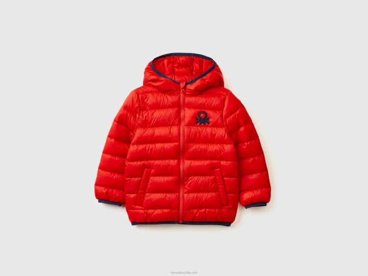 Chaqueta "rain defender" de nailon NHBF5001 rojo niños Benetton