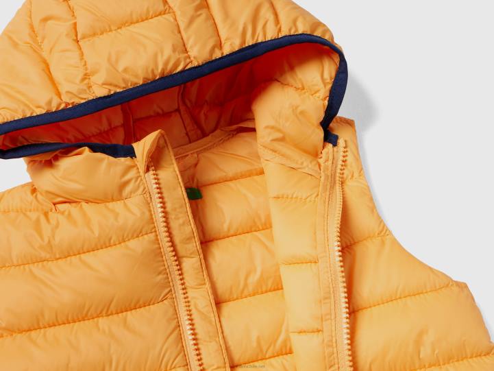 chaqueta acolchada con capucha NHBF5016 amarillo niños Benetton