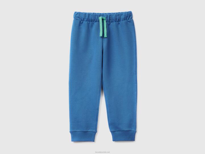 pantalones de chándal con cordón NHBF2331 azul brillante niños Benetton