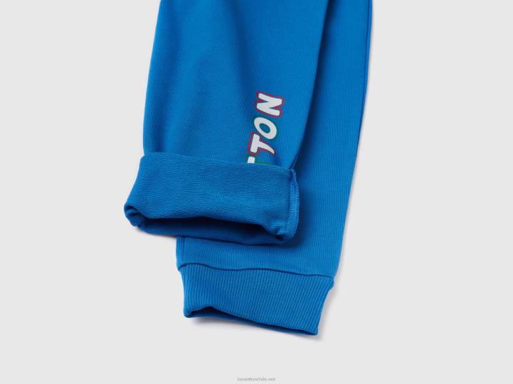 pantalones de chándal con cordón NHBF2331 azul brillante niños Benetton