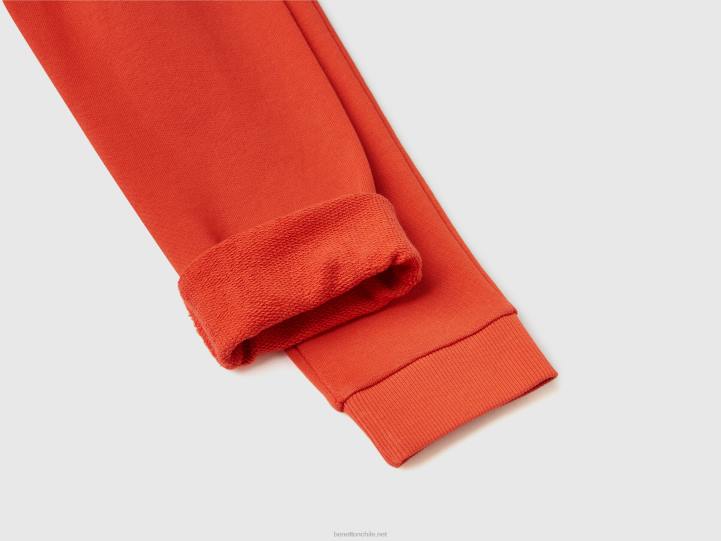 pantalones deportivos con bolsillo NHBF2340 rojo niños Benetton