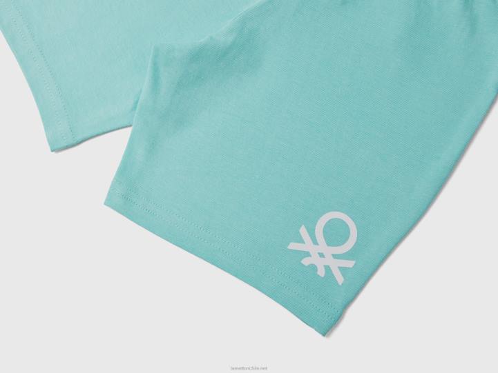 bermudas en jersey NHBF2358 cielo azul niños Benetton