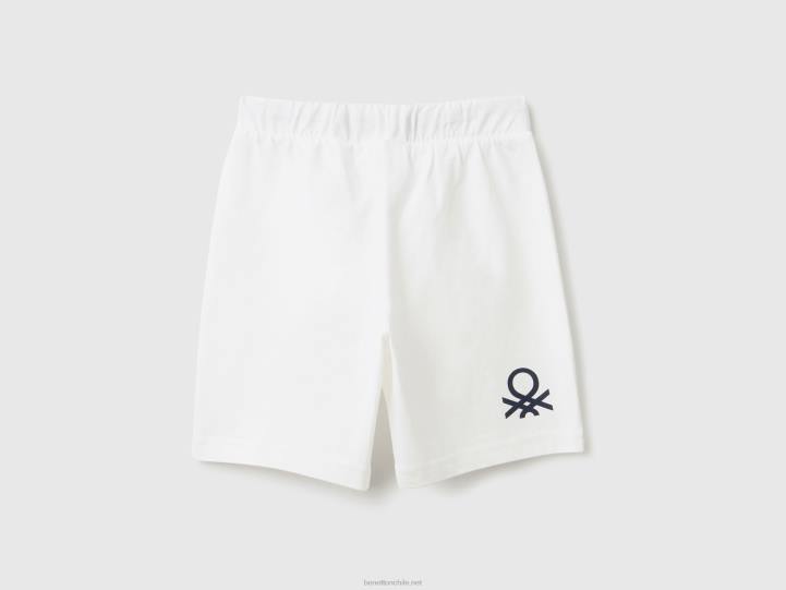 bermudas en jersey NHBF2362 blanco niños Benetton