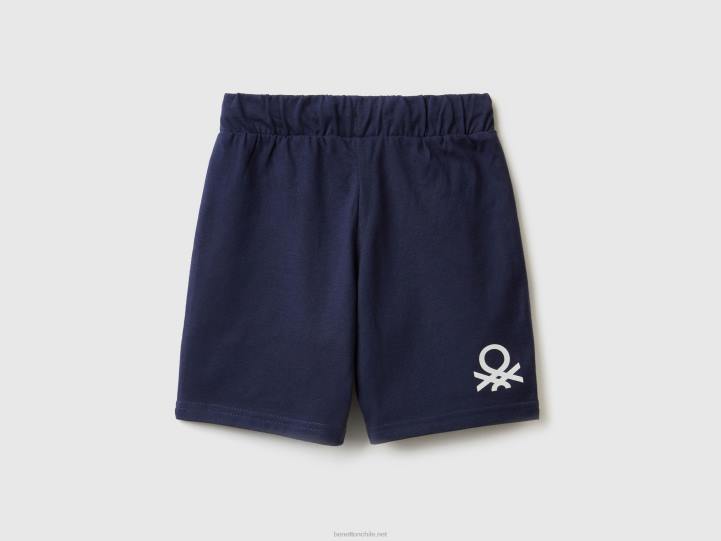 bermudas en jersey NHBF2370 azul oscuro niños Benetton