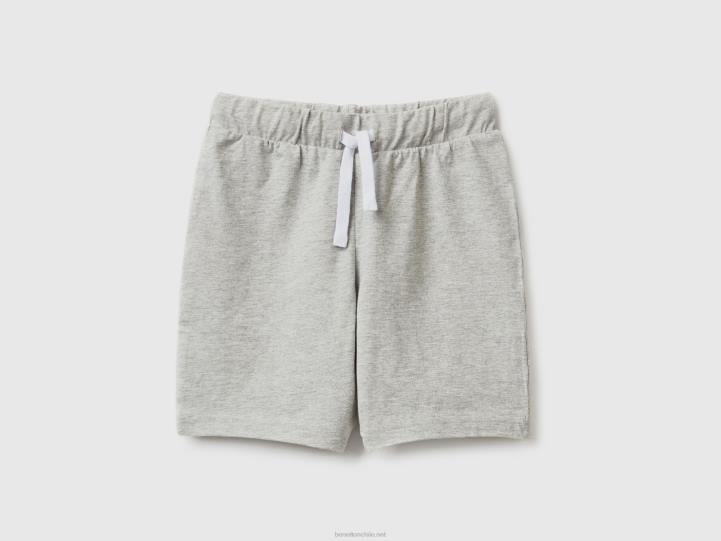 bermudas en jersey NHBF2373 gris claro niños Benetton