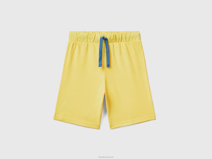 bermudas en jersey NHBF2392 amarillo niños Benetton