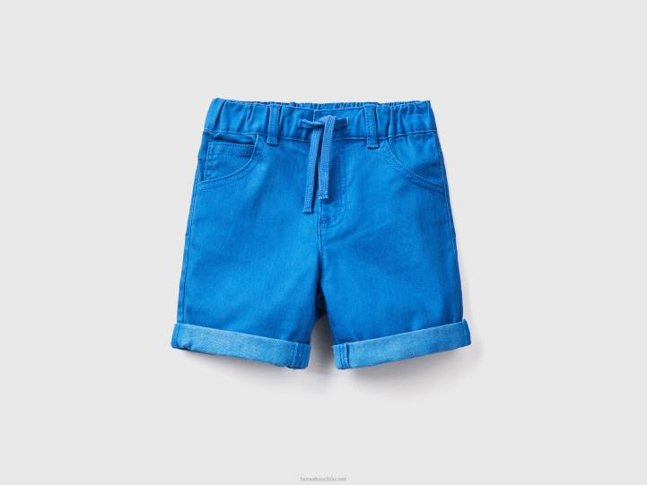 bermudas slim fit NHBF2384 azul brillante niños Benetton