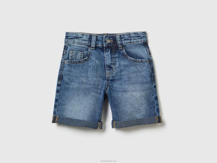 bermudas vaqueras "eco-recycle" NHBF2379 azul niños Benetton
