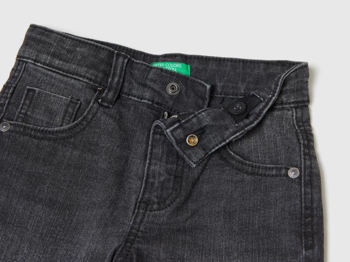 bermudas vaqueras "eco-recycle" NHBF5165 negro niños Benetton