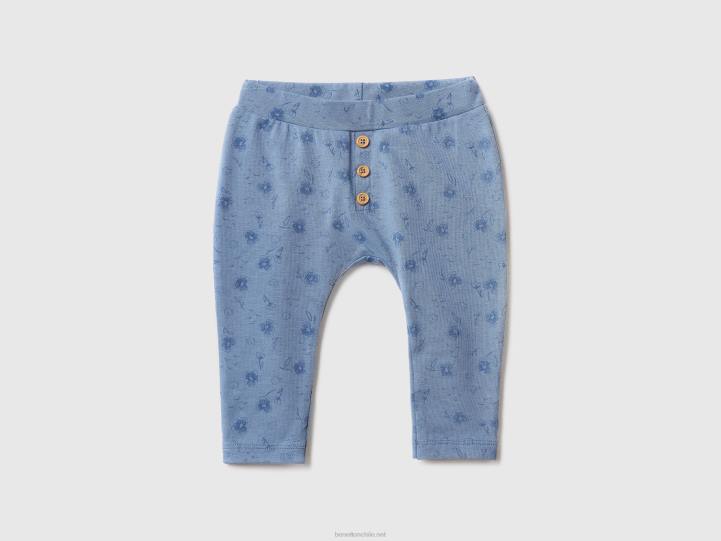 leggins estampados de algodón elástico NHBF5920 bígaro niños Benetton