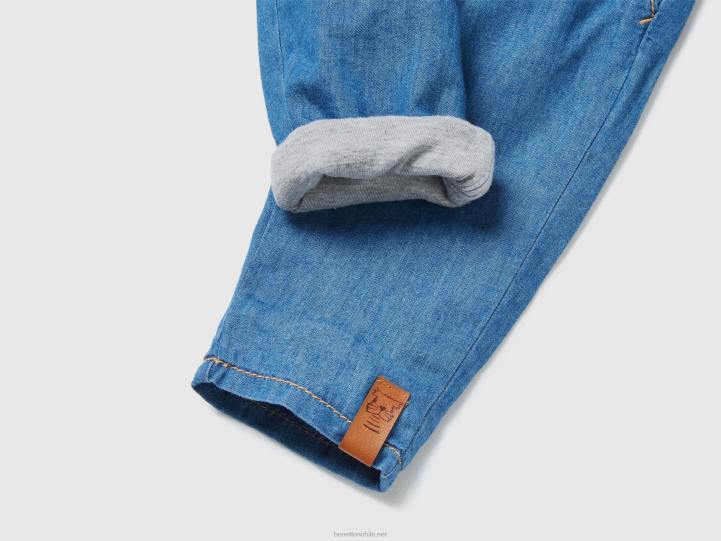 pantalones baggy ligeros NHBF3226 azul claro niños Benetton